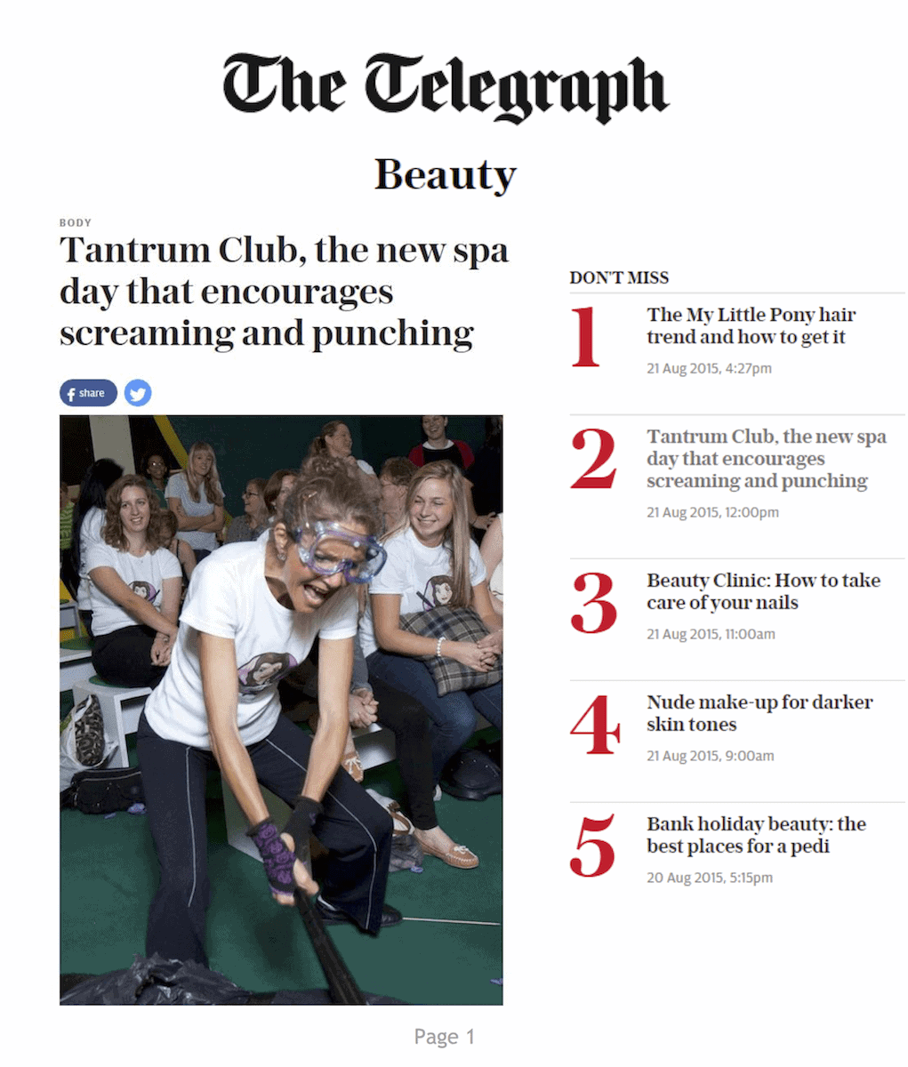 Telegraph.co.uk, 21 August 2015